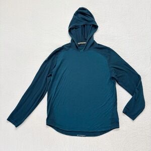 Smartwool Men's Active Mesh Hoodie, Blue Sz L